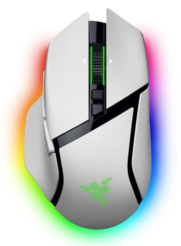 Razer Mouse Basilisk V3 Pro 35K, RGB, USB-A/WL/BT, white