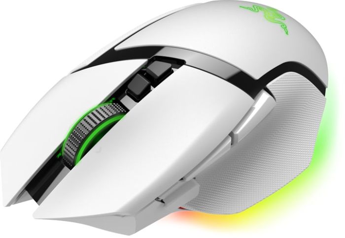 Razer Mouse Basilisk V3 Pro 35K, RGB, USB-A/WL/BT, white