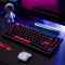 Mechanical keyboard Lemokey  X4 84Key, Keychron Red, USB-A, QMK/VIA, Hot-Swap, EN/UKR, Red led, чорний