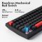 Mechanical keyboard Lemokey  X4 84Key, Keychron Red, USB-A, QMK/VIA, Hot-Swap, EN/UKR, Red led, чорний