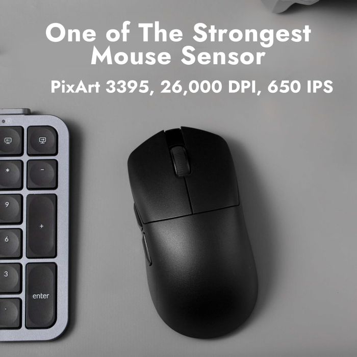 Миша Lemokey G1 USB-A/USB-C/WL/BT, 8K, чорний