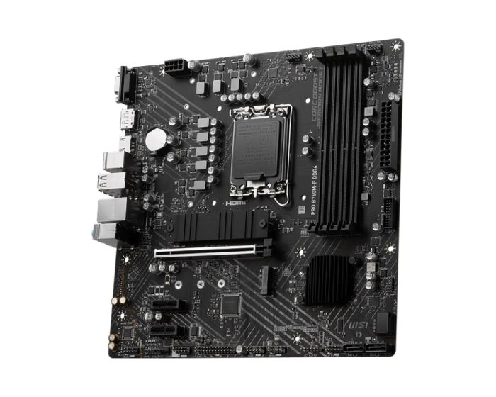 MSI Motherboard PRO B760M-P DDR4 s1700 B760 4xDDR4 M.2 HDMI DP D-Sub mATX