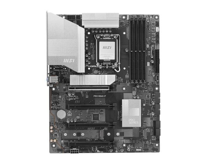 MSI Motherboard PRO B860-P s1851 B860 4xDDR5 M.2 HDMI DP ATX
