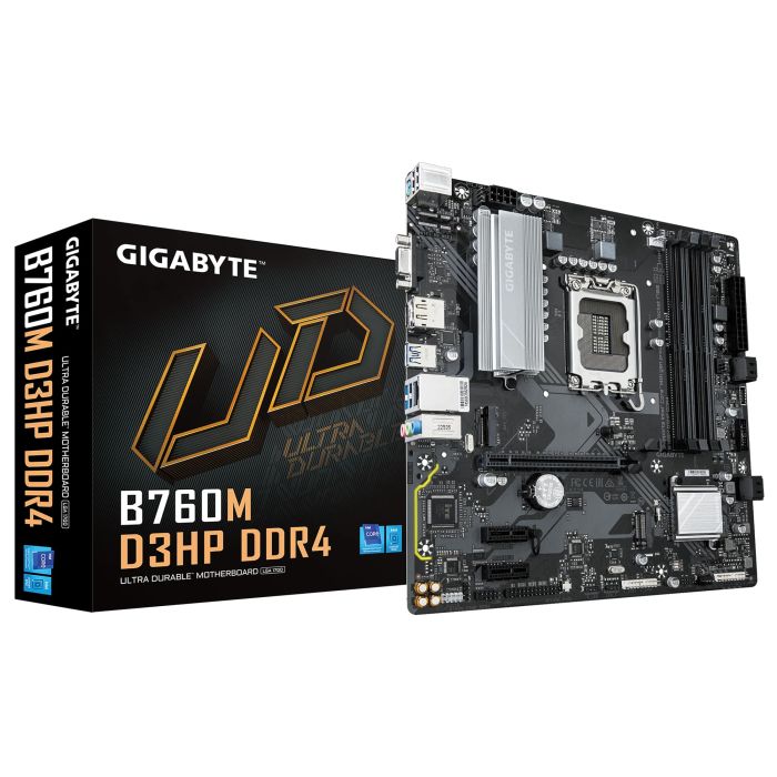 GIGABYTE Motherboard B760M D3HP DDR4 s1700 b760 4xDDR4 M.2 HDMI DP D-Sub mATX