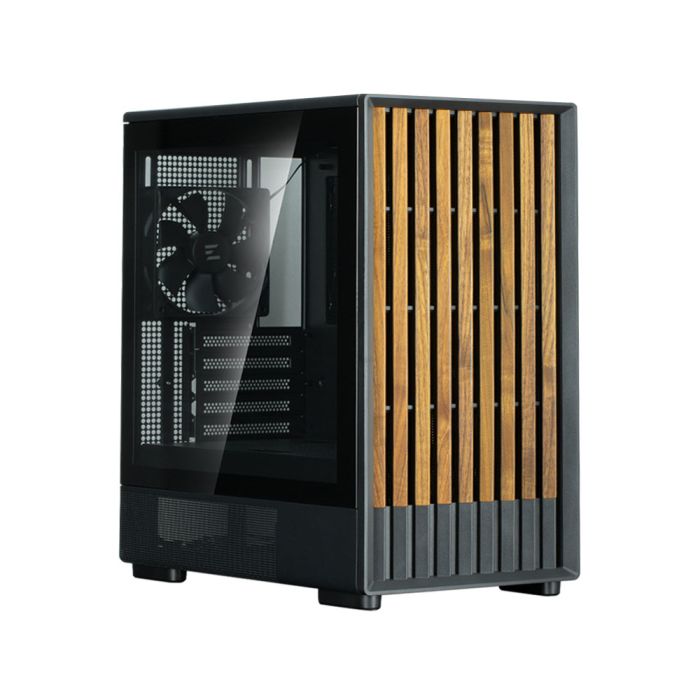 Корпус Zalman P10 Namu без БП, 1xUSB3.0, 1xUSBType-C, 2x120мм, 1x120мм ARGB, VGA 340мм, LCS ready, TG Side Panel, mATX, чорний