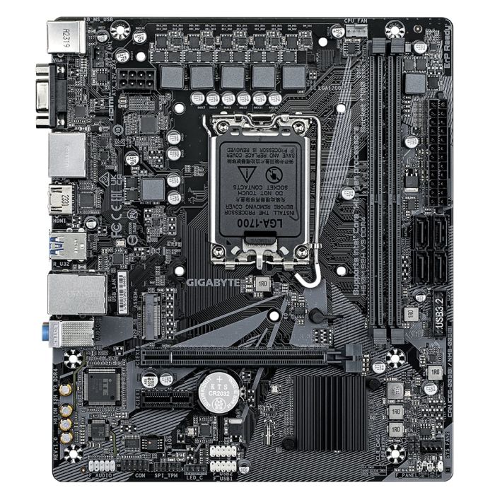 GIGABYTE Motherboard H610M S2H V3 DDR4 s1700 H610 2xDDR4 HDMI DP D-Sub mATX