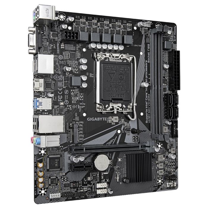 GIGABYTE Motherboard H610M S2H V3 DDR4 s1700 H610 2xDDR4 HDMI DP D-Sub mATX