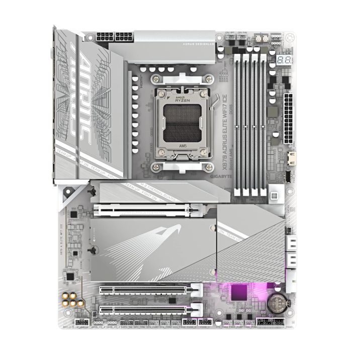 Материнська плата GIGABYTE X870 A ELITE WF7 ICE sAM5 X870 4xDDR5 M.2 HDMI ATX
