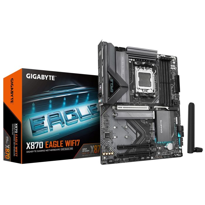 GIGABYTE Motherboard X870 EAGLE WIFI7 sAM5 X870 4xDDR5 M.2 HDMI DP Wi-Fi BT ATX