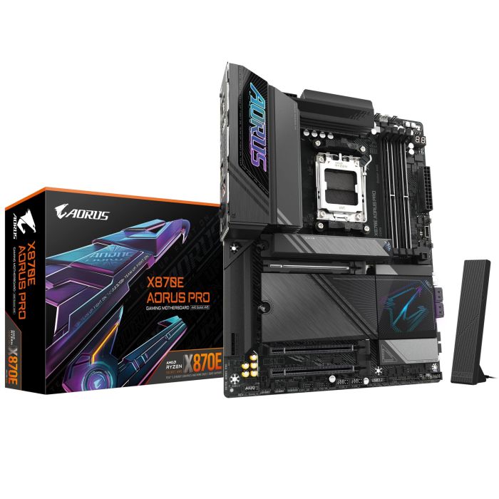 Материнская плата GIGABYTE X870E AORUS PRO sAM5 X870 4xDDR5 M.2 HDMI DP Wi-Fi BT ATX