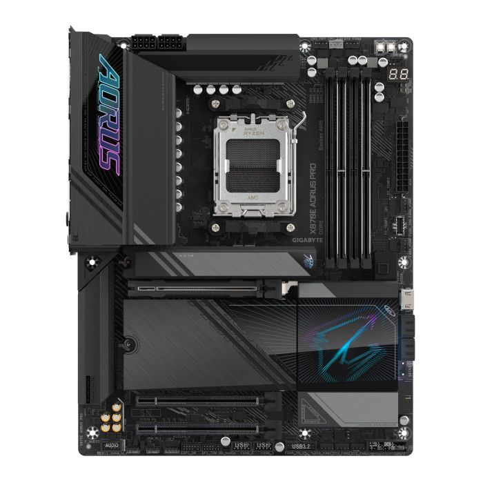 Материнская плата GIGABYTE X870E AORUS PRO sAM5 X870 4xDDR5 M.2 HDMI DP Wi-Fi BT ATX