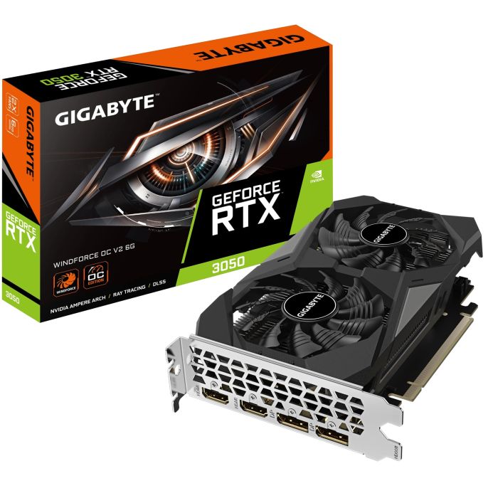Відеокарта GIGABYTE GeForce RTX 3050 6GB GDDR6 WINDFORCE OC