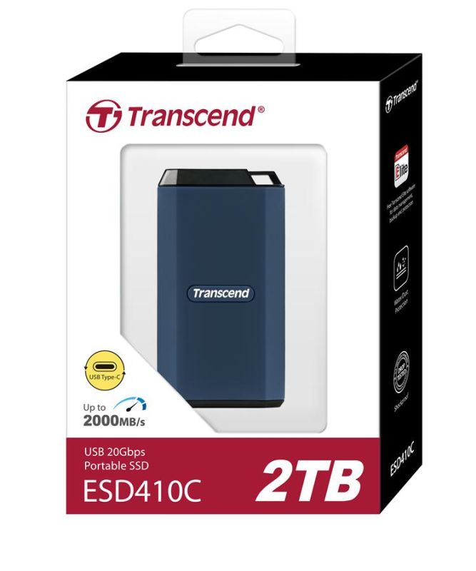 Портативний SSD Transcend 2TB USB 3.2 Gen 2 Type-C ESD410C R2000/W2000MB/s