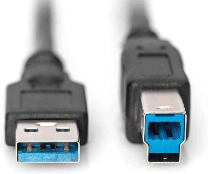 Кабель DIGITUS USB 3.0 (AM/BM) 1.8м, чорний