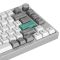 Mechanical keyboard Lemokey  P1 Pro 84Key, Keychron Super Banana, WL/BT/USB-A, QMK/VIA, Hot-Swap, EN/UKR, RGB,  Knob, Space Silver