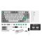 Mechanical keyboard Lemokey  P1 Pro 84Key, Keychron Super Banana, WL/BT/USB-A, QMK/VIA, Hot-Swap, EN/UKR, RGB,  Knob, Space Silver