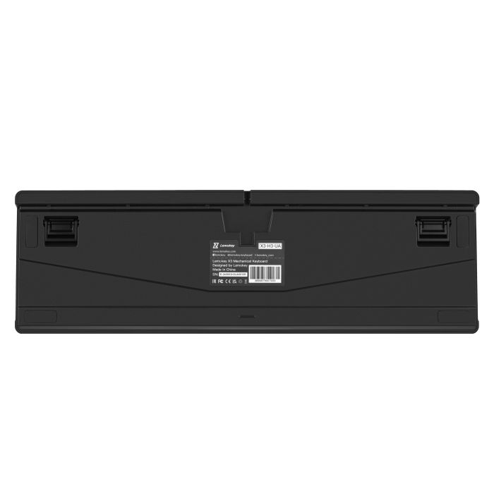 Клавиатура механическая Lemokey  X3 104Key, Keychron Brown, USB-A, QMK/VIA, Hot-Swap, EN/UKR, RGB, чорний