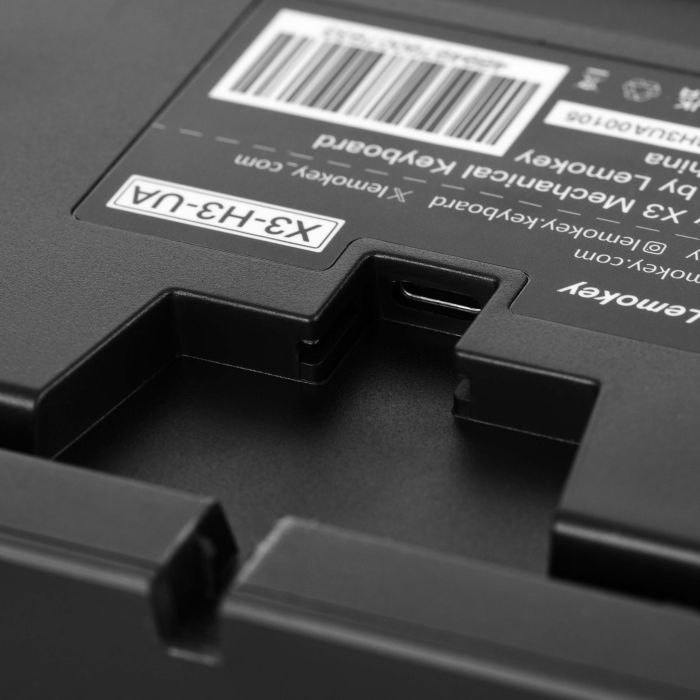 Клавиатура механическая Lemokey  X3 104Key, Keychron Brown, USB-A, QMK/VIA, Hot-Swap, EN/UKR, RGB, чорний