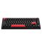 Mechanical keyboard Lemokey  X4 84Key, Keychron Brown, USB-A, QMK/VIA, EN/UKR, Red led, чорний