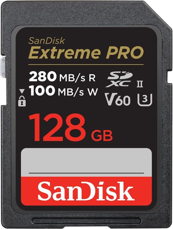 SanDisk SD  128GB C10 UHS-II U3 R280/W100MB/s Extreme Pro V60