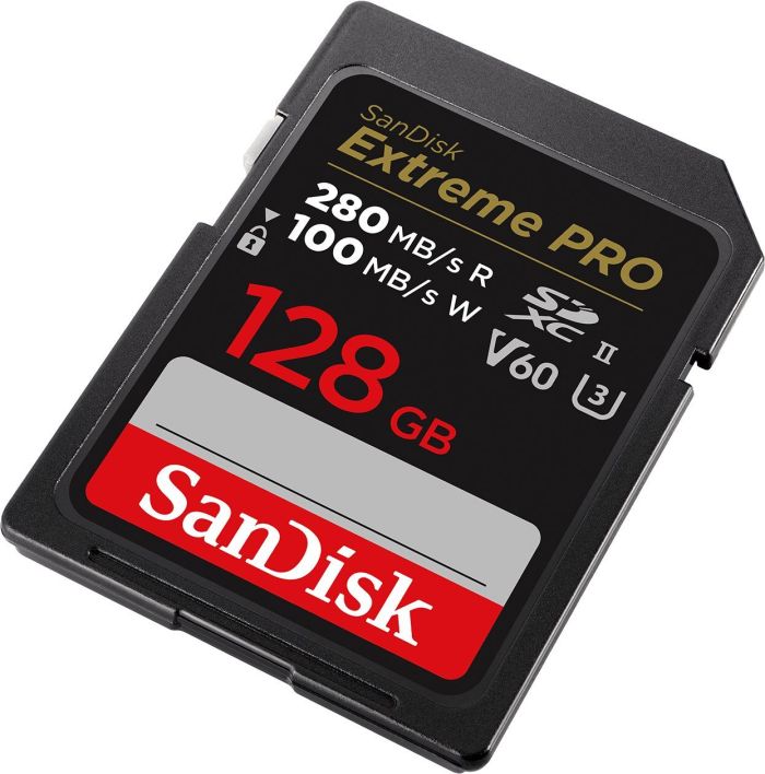 SanDisk SD  128GB C10 UHS-II U3 R280/W100MB/s Extreme Pro V60