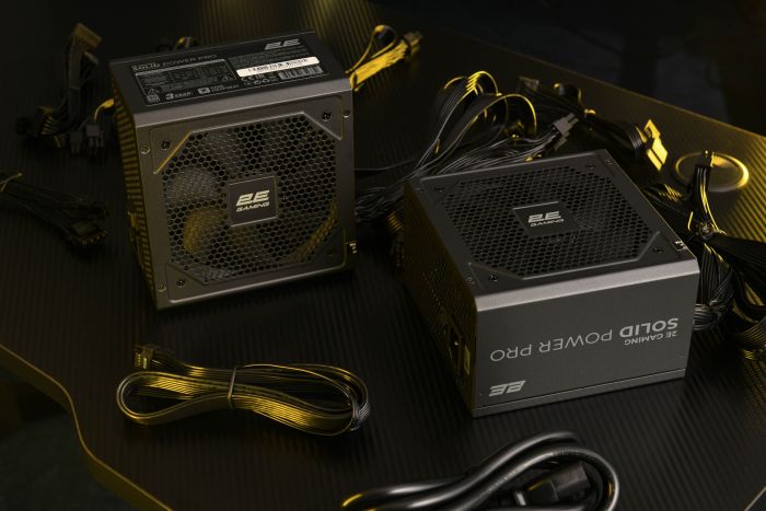 Блок питания 2E GAMING Solid Power Pro ATX3.1 GEN5.0  (750W), >85%, 80+ Bronze, 120мм, 1xMB 24pin(20+4), 2xCPU 8pin(4+4), 3xMolex, 6xSATA, 4xPCIe 8pin(6+2), 1xPCIe GEN5 16pin, Semi Modular