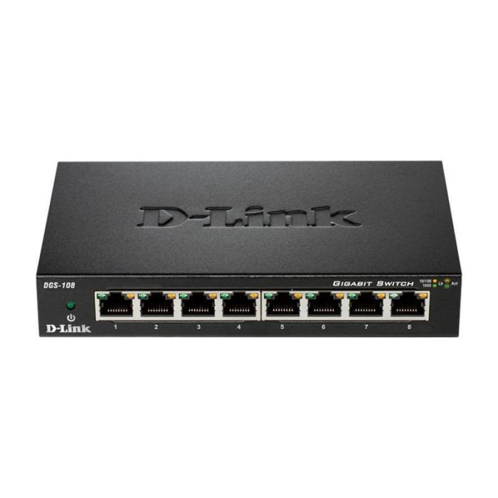 Switch  8xGE Unmanaged D-Link DGS-108