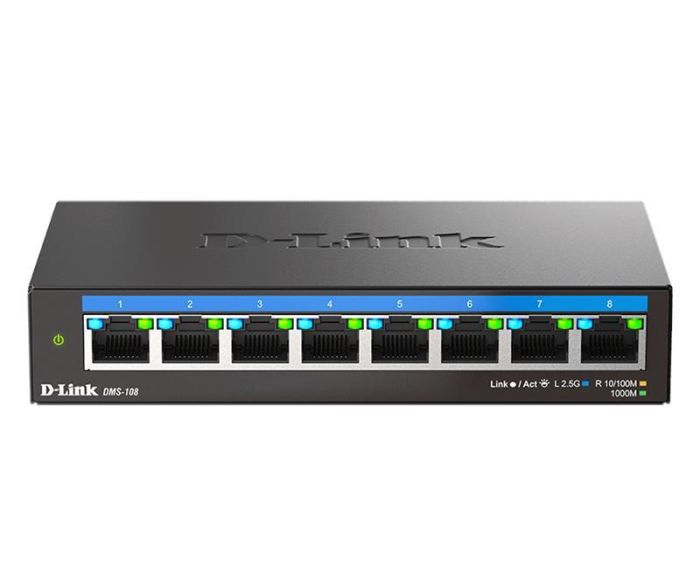 Switch  8x2.5GE Unmanaged D-Link DMS-108
