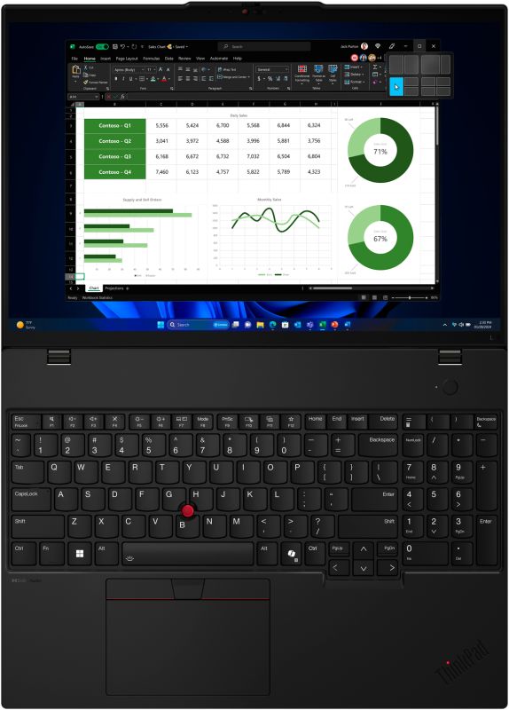 Lenovo Notebook ThinkPad L16-G1 16" WUXGA IPS AG, AMD R5-7535U, 32GB, F1TB, UMA, DOS, black