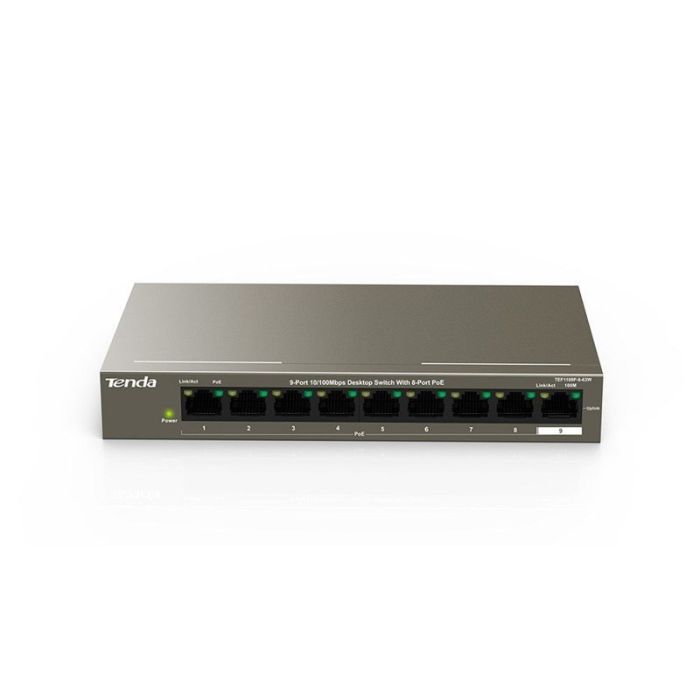 TENDA Switch  8xFE PoE, 1xFE Uplink Tenda TEF1109P-8-63W