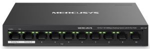 Комутатор MERCUSYS  10xFE (8xPoE), 65Вт, Некерований Mercusys MS110P
