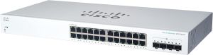 Комутатор Cisco CBS220 24xGE, 4x10G SFP+, Smart