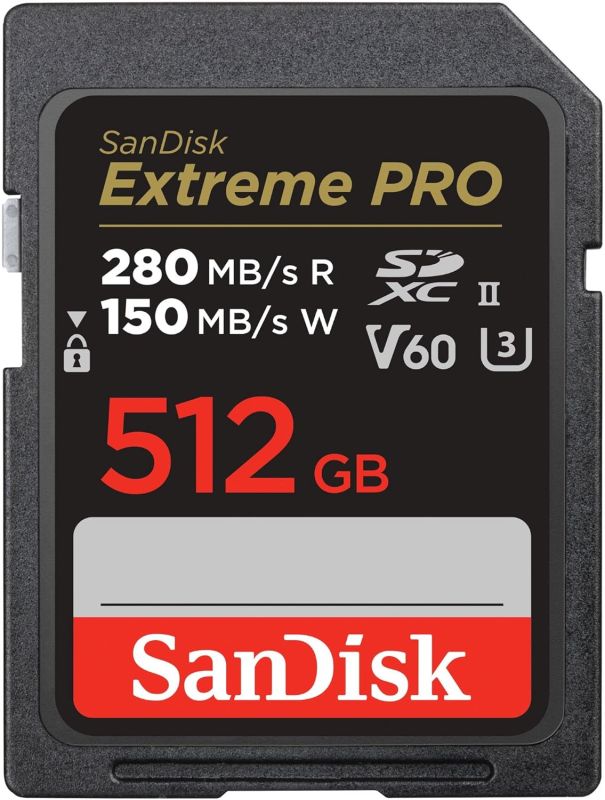 Карта пам'яті SanDisk SD  512GB C10 UHS-II U3 R280/W150MB/s Extreme Pro V60