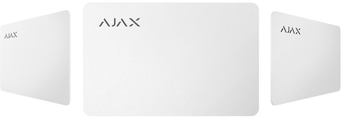 Карточка Ajax Pass 1шт, Jeweller, бесконтактная, белый