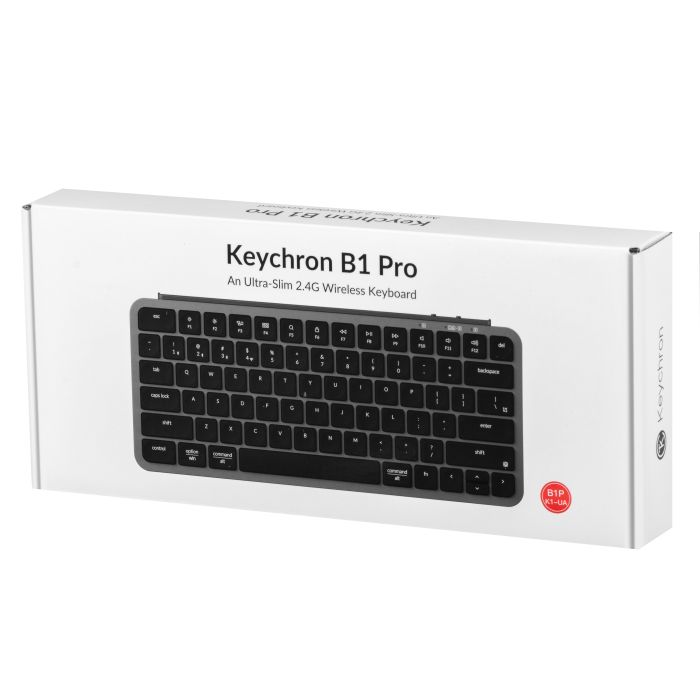 Membrane keyboard Keychron B1 Pro, USB/WL/BT, space gray