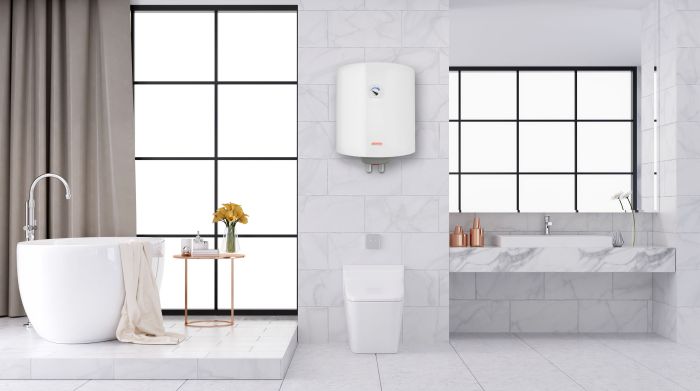 Electric water heater. ARDESTO NEU NTS 50 V 1.5K EU2 round, 50l, 1.5kW, mechanical control, C, Italy, white