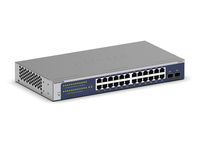 NETGEAR Switch GS724T 24xGE, 2xSFP, Managed L2
