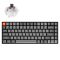 Клавіатура механічна Keychron K2 Max 84Key, K Super Brown, WL/BT/USB-A, QMK, EN/UKR, White Led, чорний