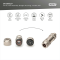 Коннектор DIGITUS CАТ 6A M12 M, X-coded, STP, IP67