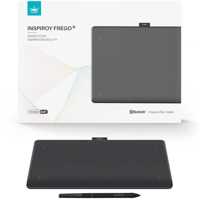 Huion Graphical tablet 10.5"x6.25" Inspiroy Frego M, BT, USB-C, black
