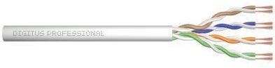 Кабель "вита пара" DIGITUS САТ 5e U-UTP, патч-кордовий, 100м, AWG 26/7, сірий