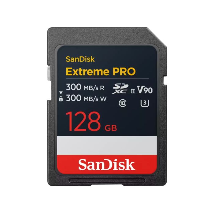 Карта памяти SanDisk SD  128GB C10 UHS-II U3 R300/W300MB/s Extreme Pro V90