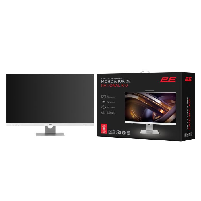 ПК Моноблок 2E Rational K10 27" FHD IPS Intel i3-12100, 16Gb, F512GB, UMA, B660, K10.660, 150W, FreeDos, белый