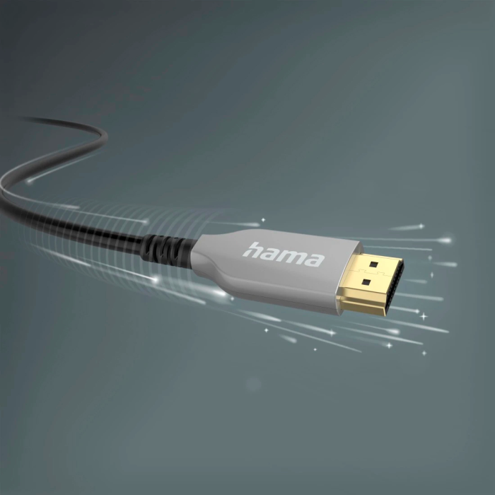 Кабель Hama HDMI (AM/AM), 10м, 4K, active, чорний