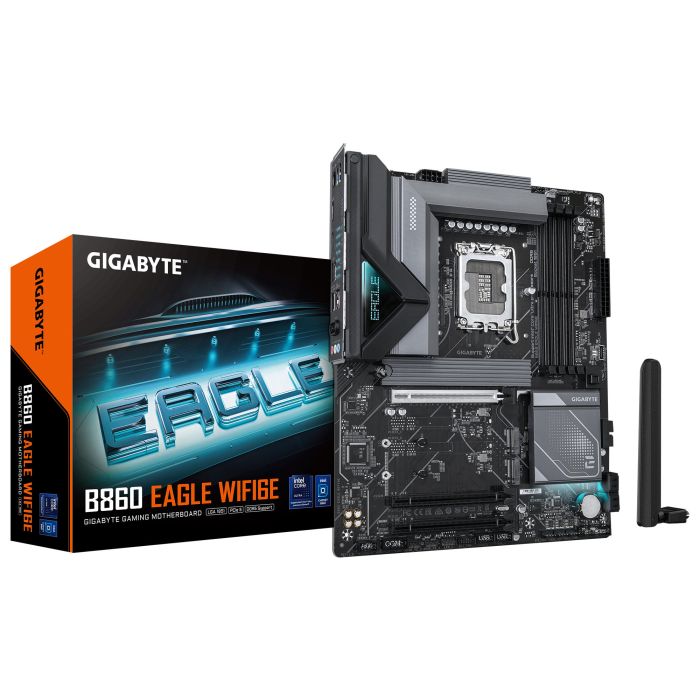 GIGABYTE Motherboard B860 EAGLE WIFI6E s1851 B860 4xDDR5 M.2 Wi-Fi BT HDMI DP ATX