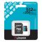 Карта памяти Kingston microSD  512GB C10 UHS-I U3 A2 V30 R200/W160MB/s + SD