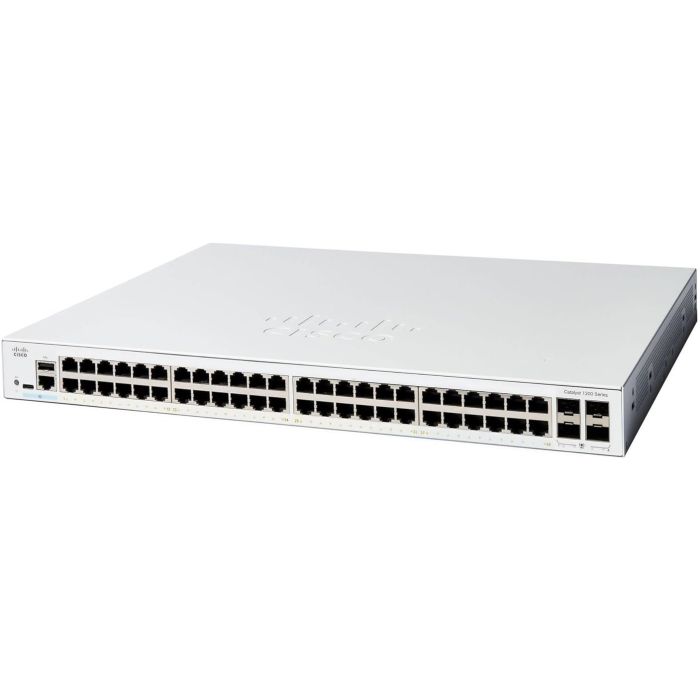 Комутатор Cisco Catalyst 1200 48xGE, PoE, 4x1G SFP