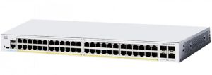Комутатор Cisco Catalyst 1200 48хGE, PoE, 4x10G SFP+