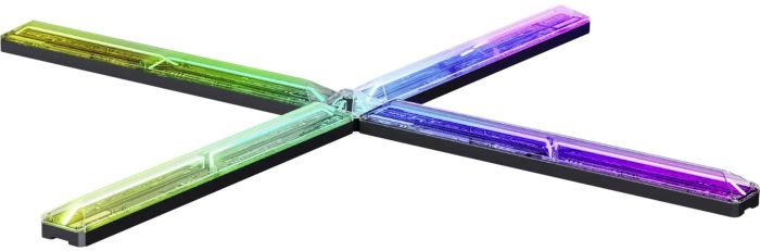 Набор настенных светильников Govee H6063 Gaming Wall light Evangelion, 4шт, RGBIC, WI-FI/Bluetooth, фіолетовий