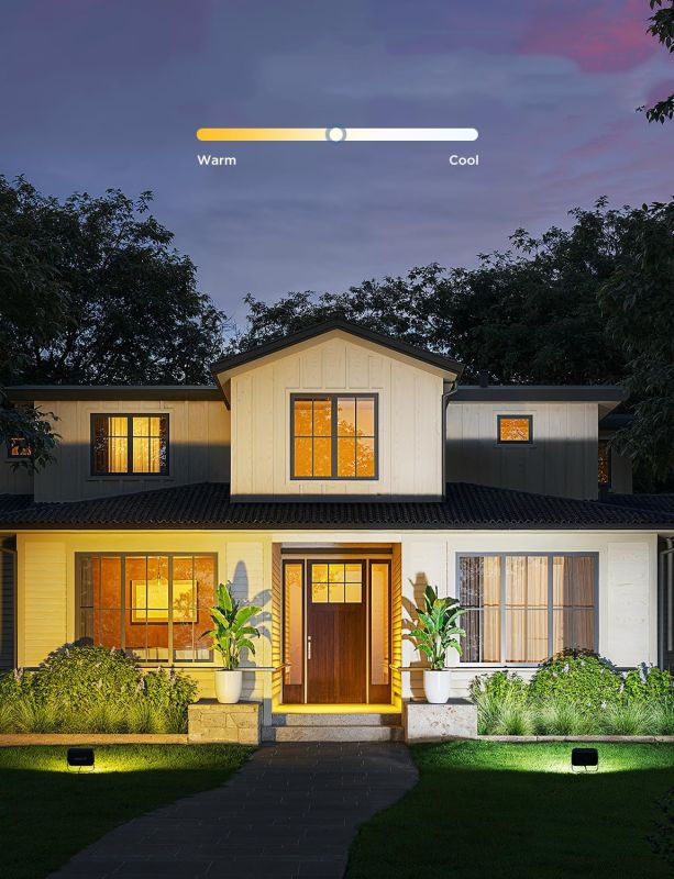 Набор настенных светильников Govee H8057 Outdoor FLood Lights, 4шт, RGBICWW, WI-FI/Bluetooth, чорний